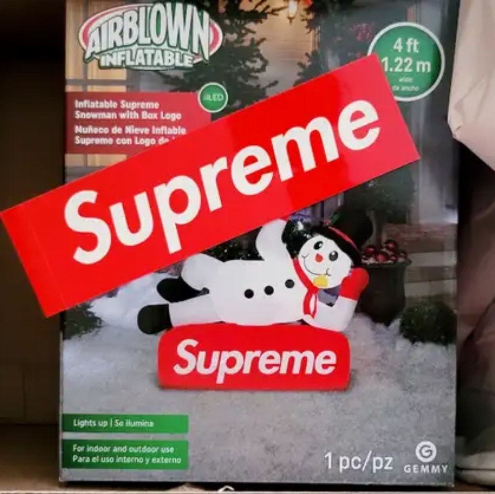 Supreme Inflatable Snowman New In Hand 4FT